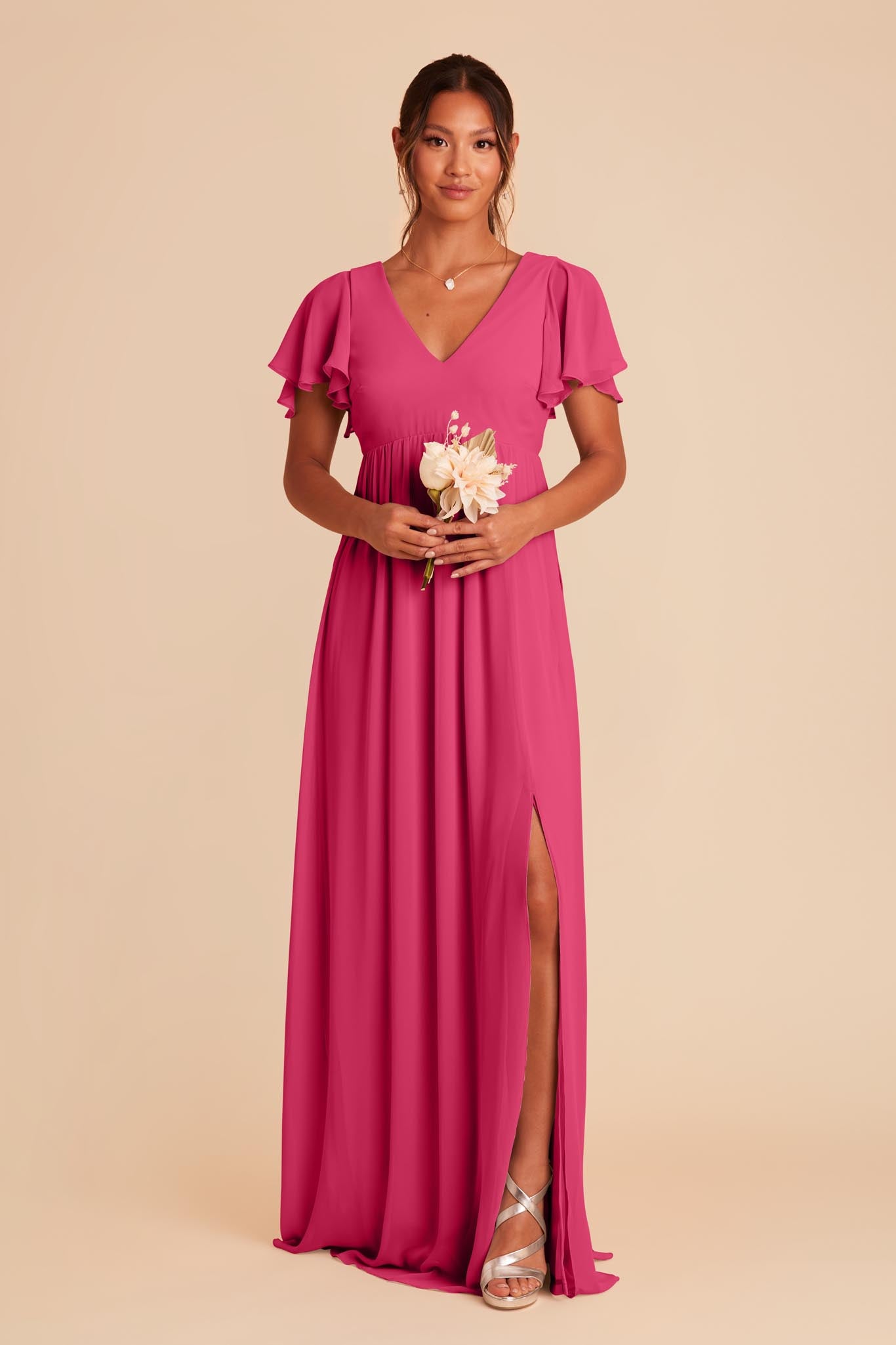 Fuchsia Hannah Empire Dress by Birdy Grey