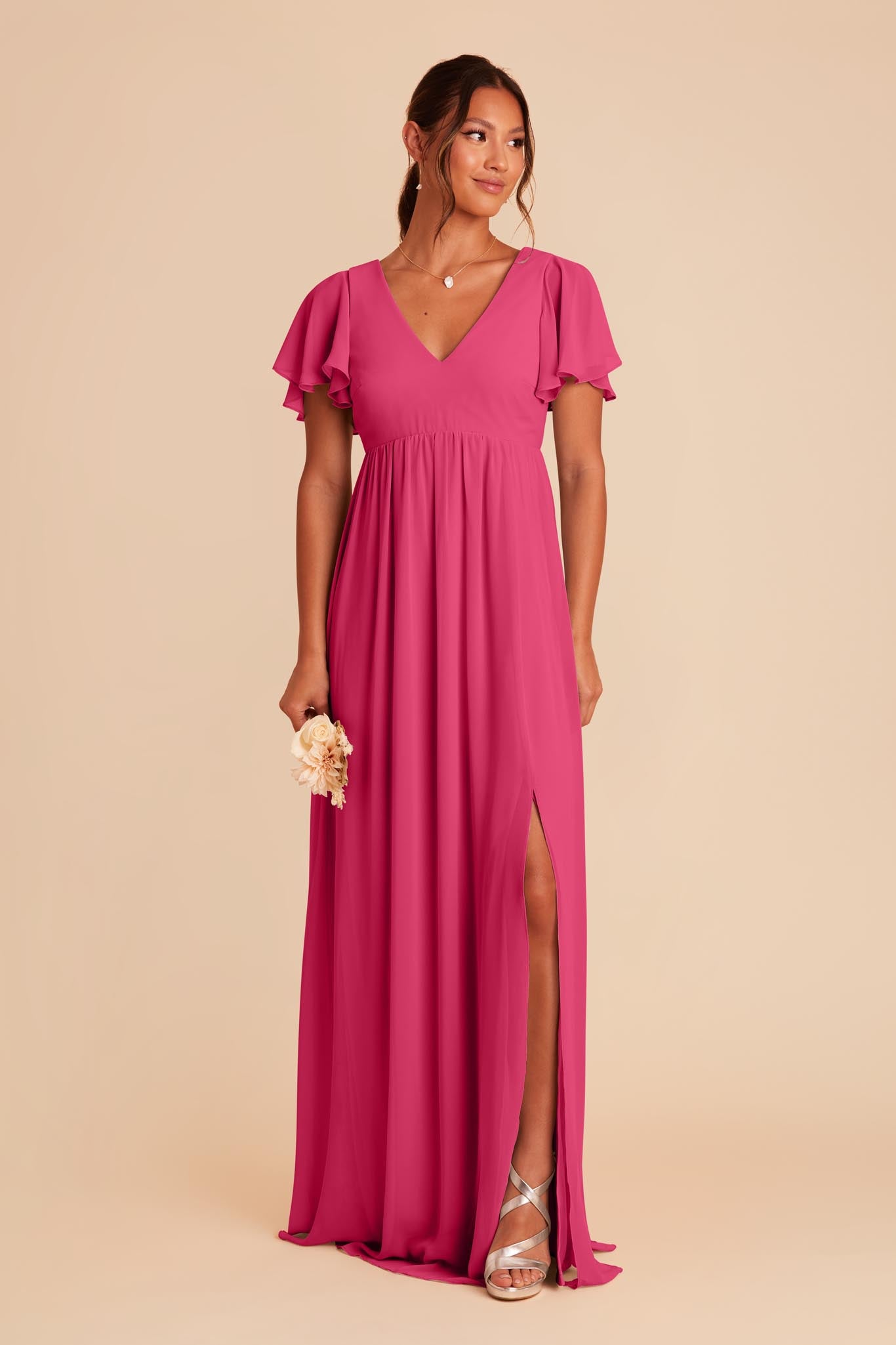 Fuchsia Hannah Empire Dress by Birdy Grey