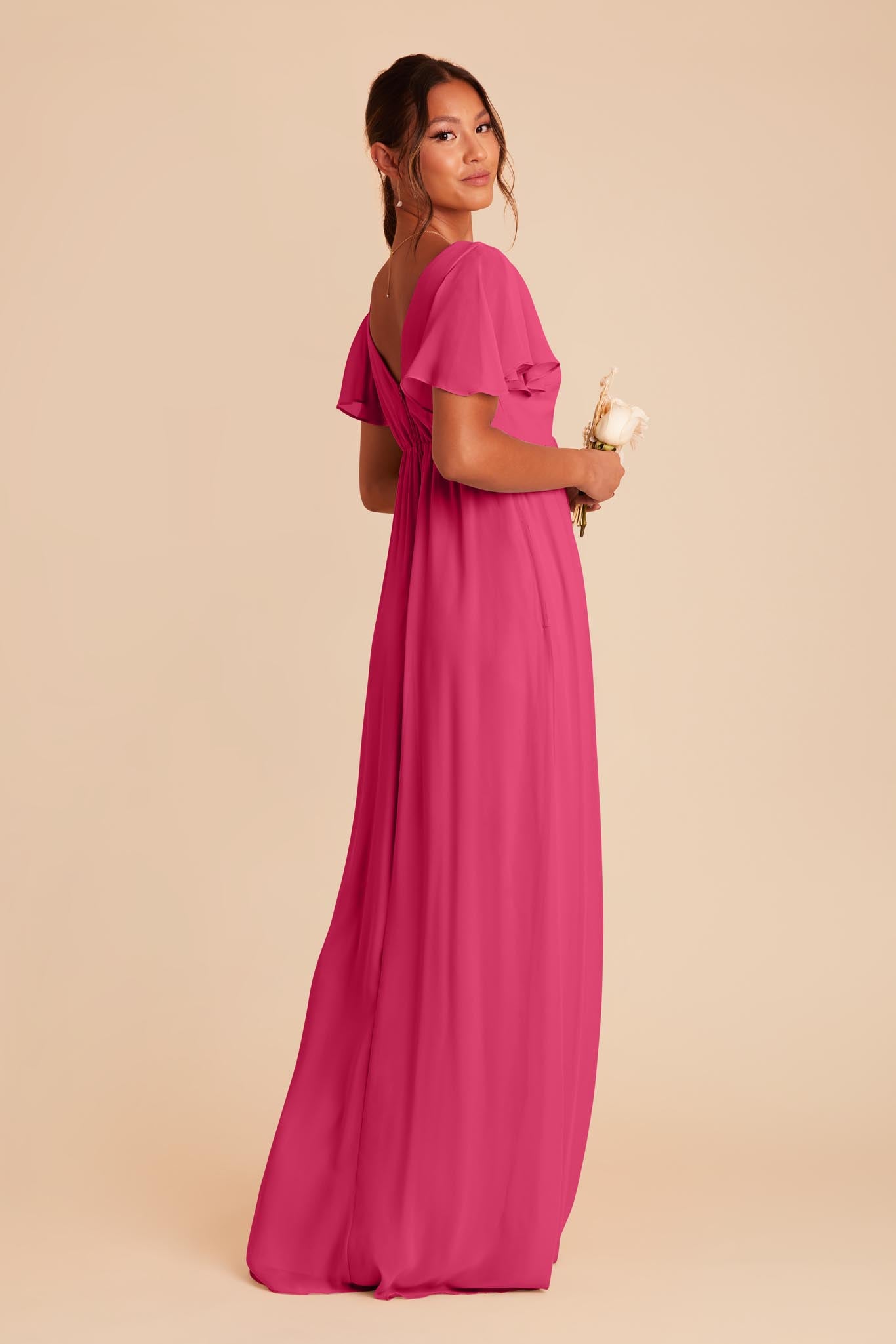 Fuchsia Hannah Empire Dress by Birdy Grey