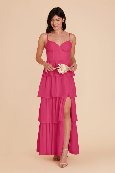 Fuchsia Lola Chiffon Dress by Birdy Grey