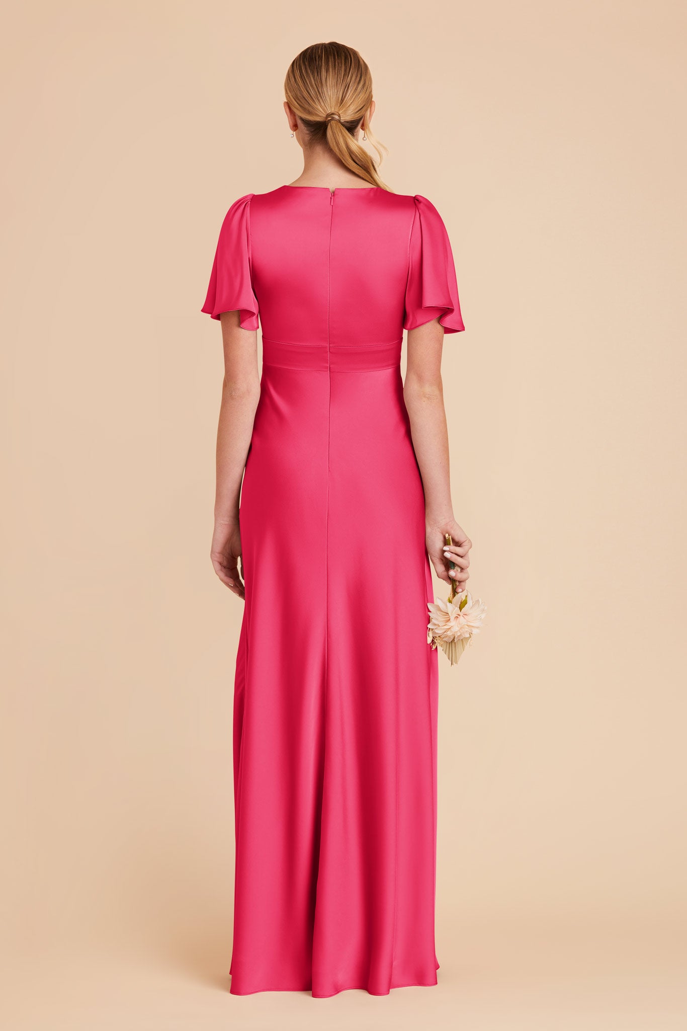 Marni Matte Satin Fuchsia Dress by Birdy Grey