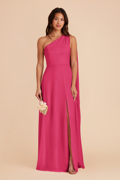 Fuchsia Melissa Chiffon Dress by Birdy Grey