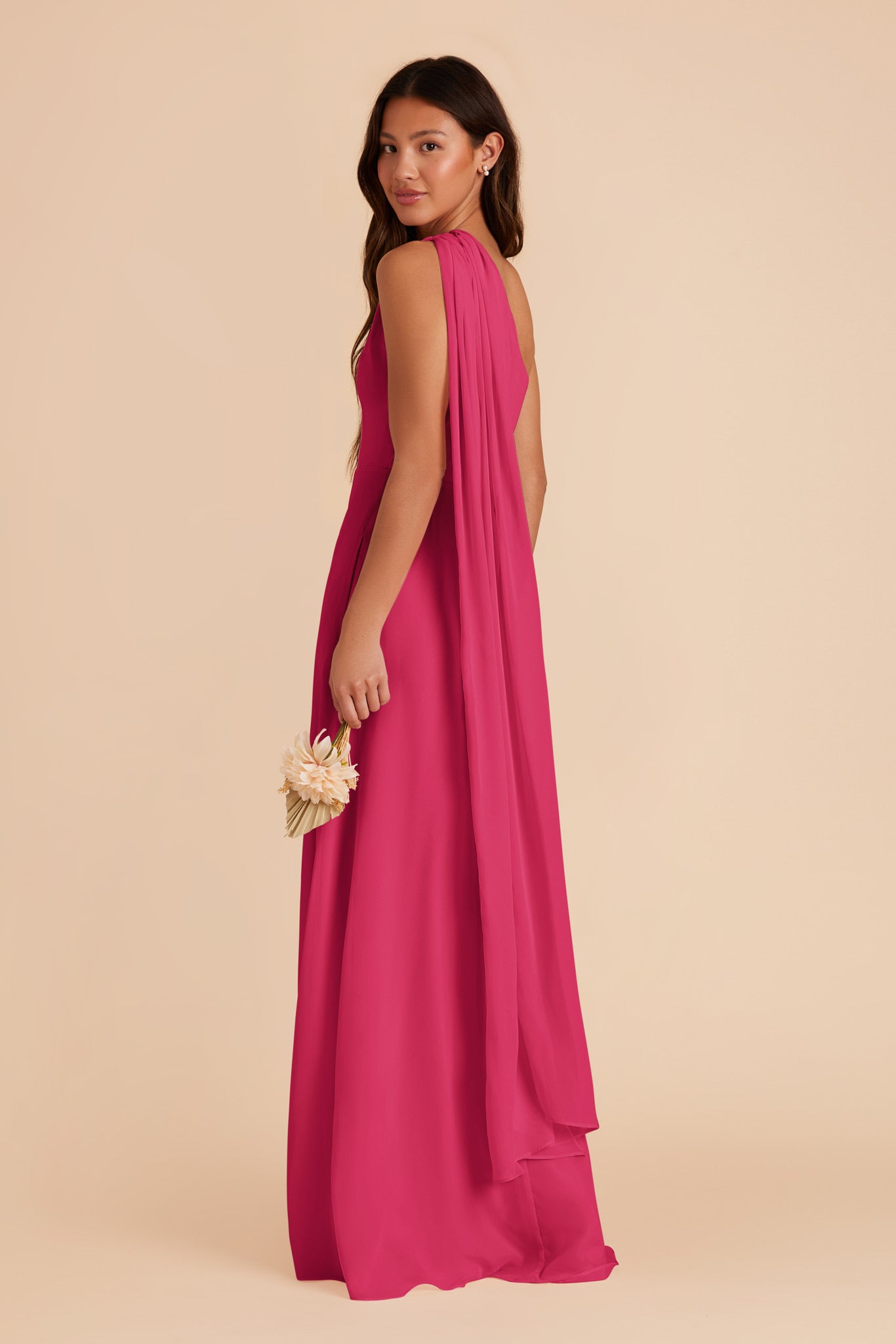 Fuchsia Melissa Chiffon Dress by Birdy Grey