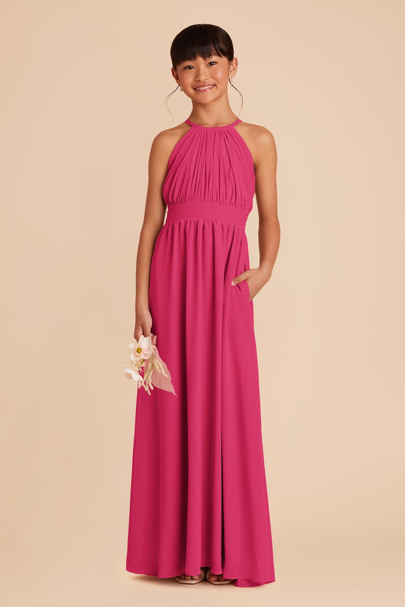 Hot Pink Junior Bridesmaid Dresses