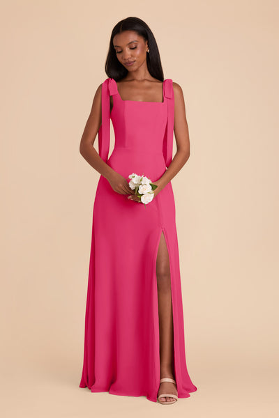 Fuchsia Alex Convertible Chiffon Dress by Birdy Grey