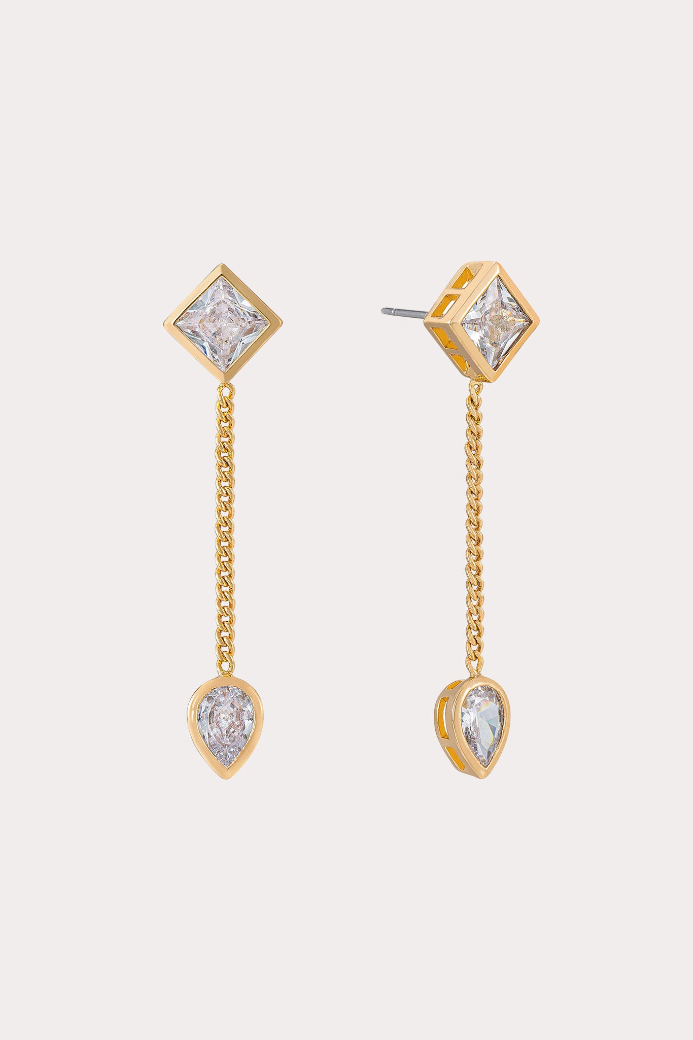 Crystal Clear Geneva Crystal Mixed Shape Drop Earrings by Birdy Grey