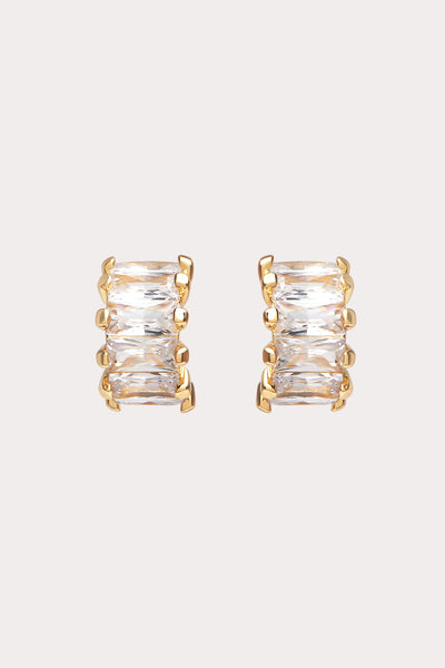 Gold Asheville Hoop Earrings by Birdy Grey