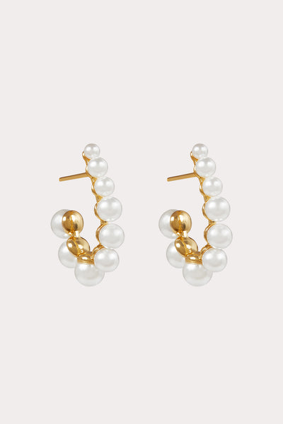 with Love Lia Gold Jewelry Birdy Grey Charleston Pearl Earrings