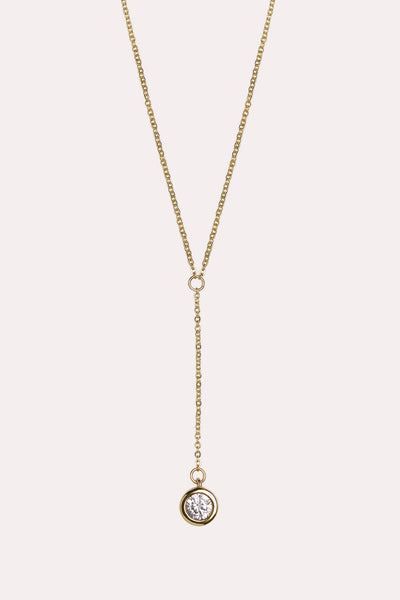 Gold London Lariat Necklace by Birdy Grey