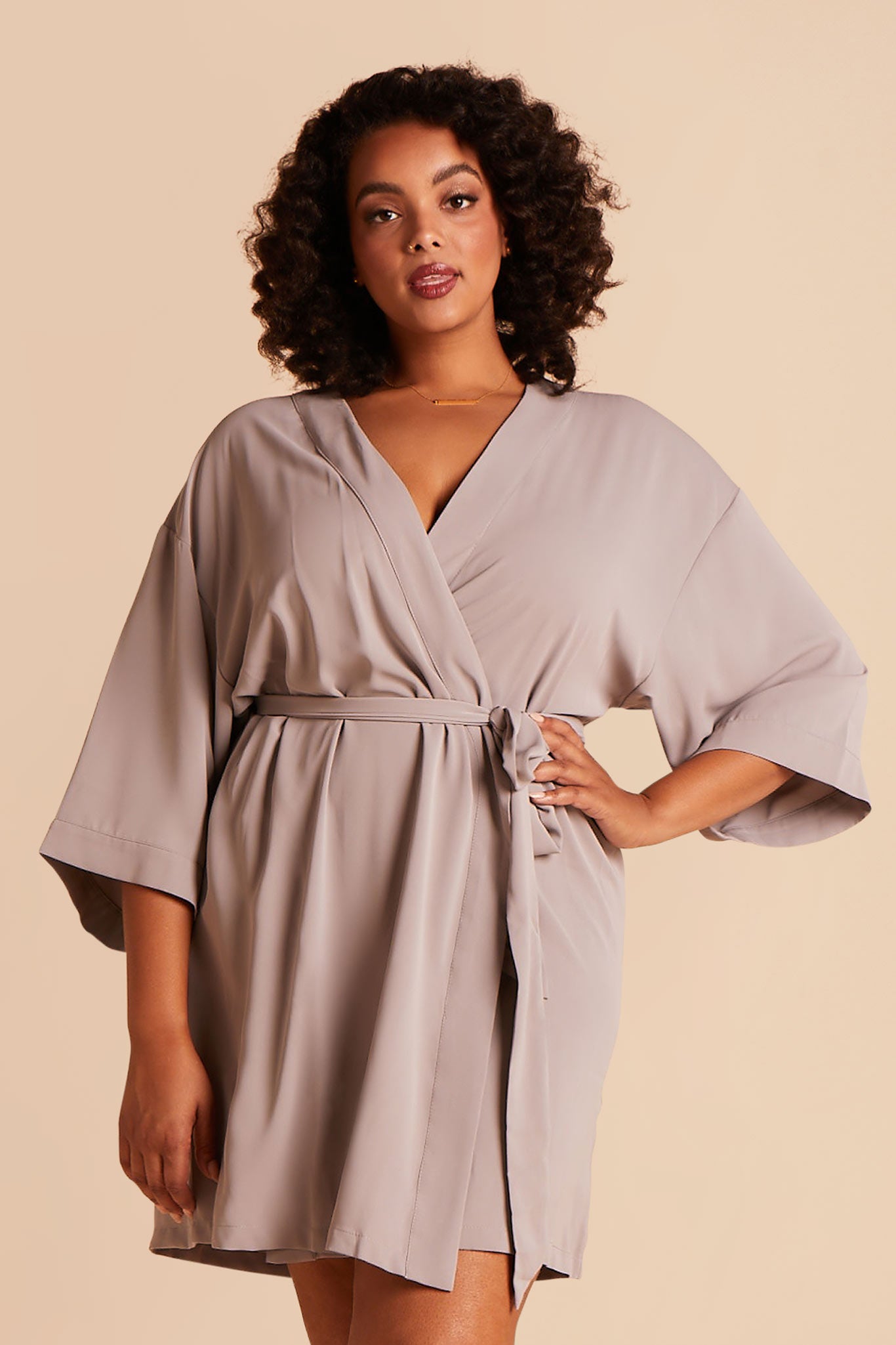 Gray Karen Robe by Birdy Grey