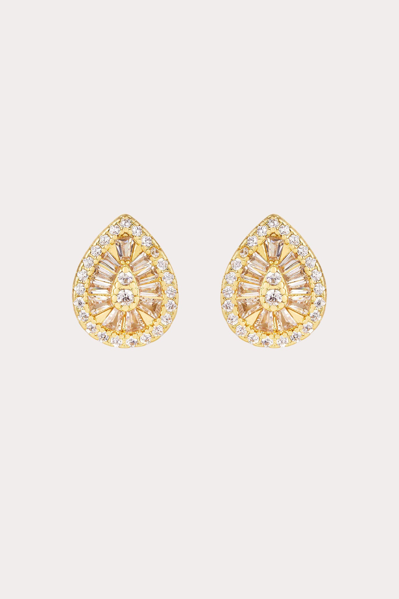 Crystal Clear Ibiza Crystal Stud Earrings by Birdy Grey