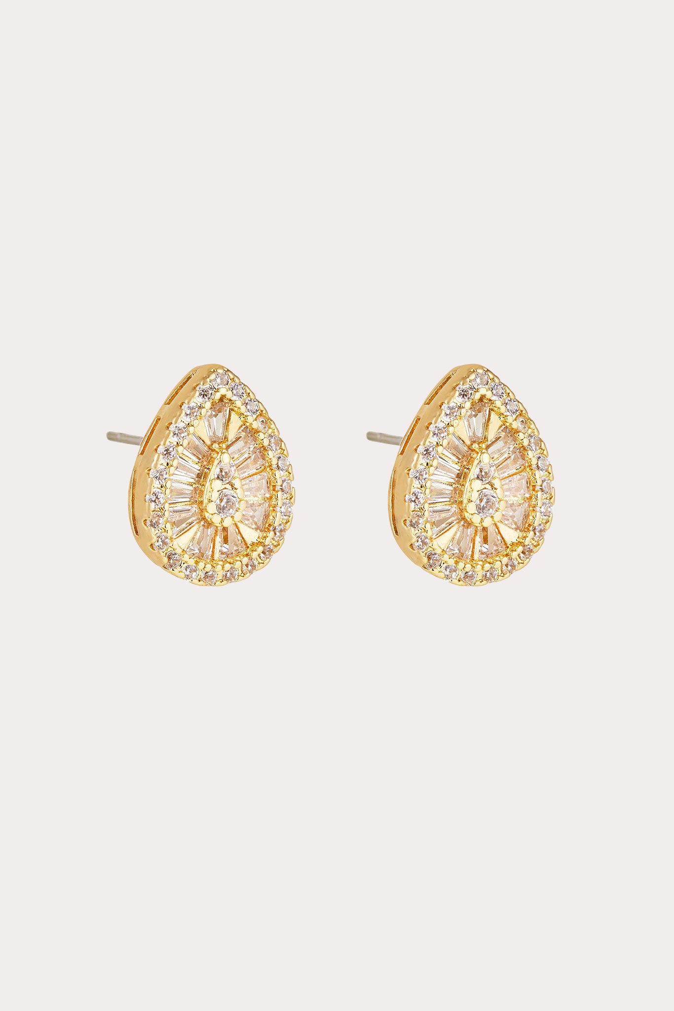 Crystal Clear Ibiza Crystal Stud Earrings by Birdy Grey