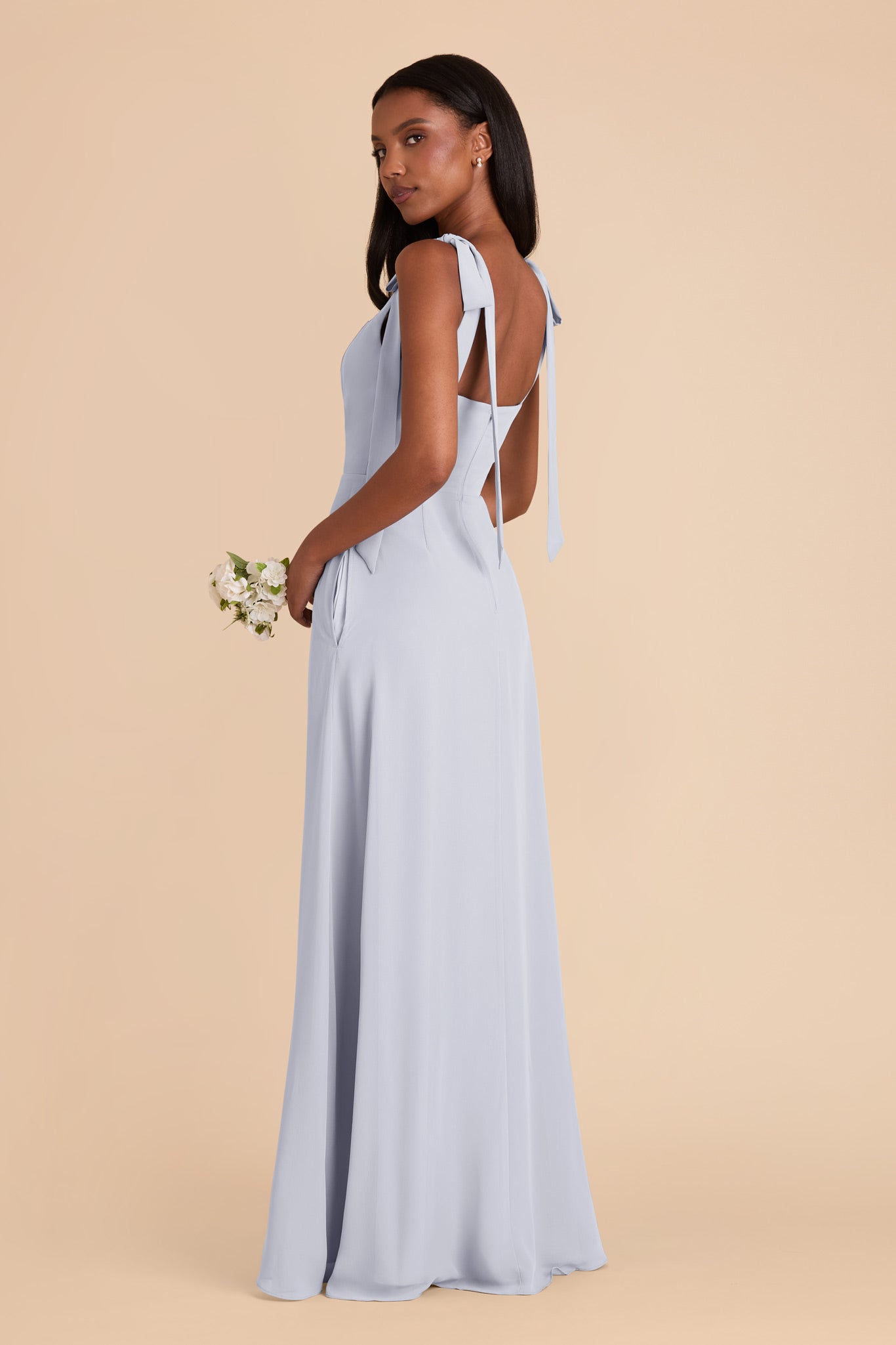 Ice Blue Alex Convertible Chiffon Dress by Birdy Grey