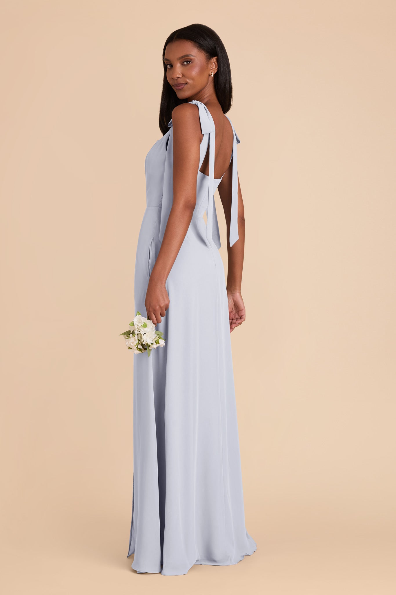 Ice Blue Alex Convertible Chiffon Dress by Birdy Grey