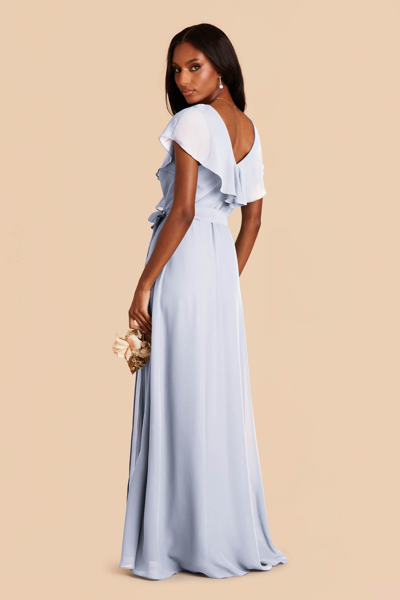 Ice Blue Jackson Chiffon Dress by Birdy Grey