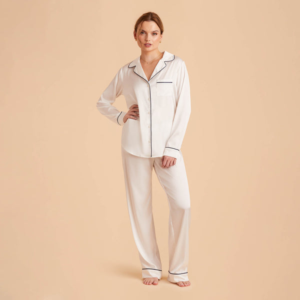 Jonny Long Sleeve Pajama Set - Navy