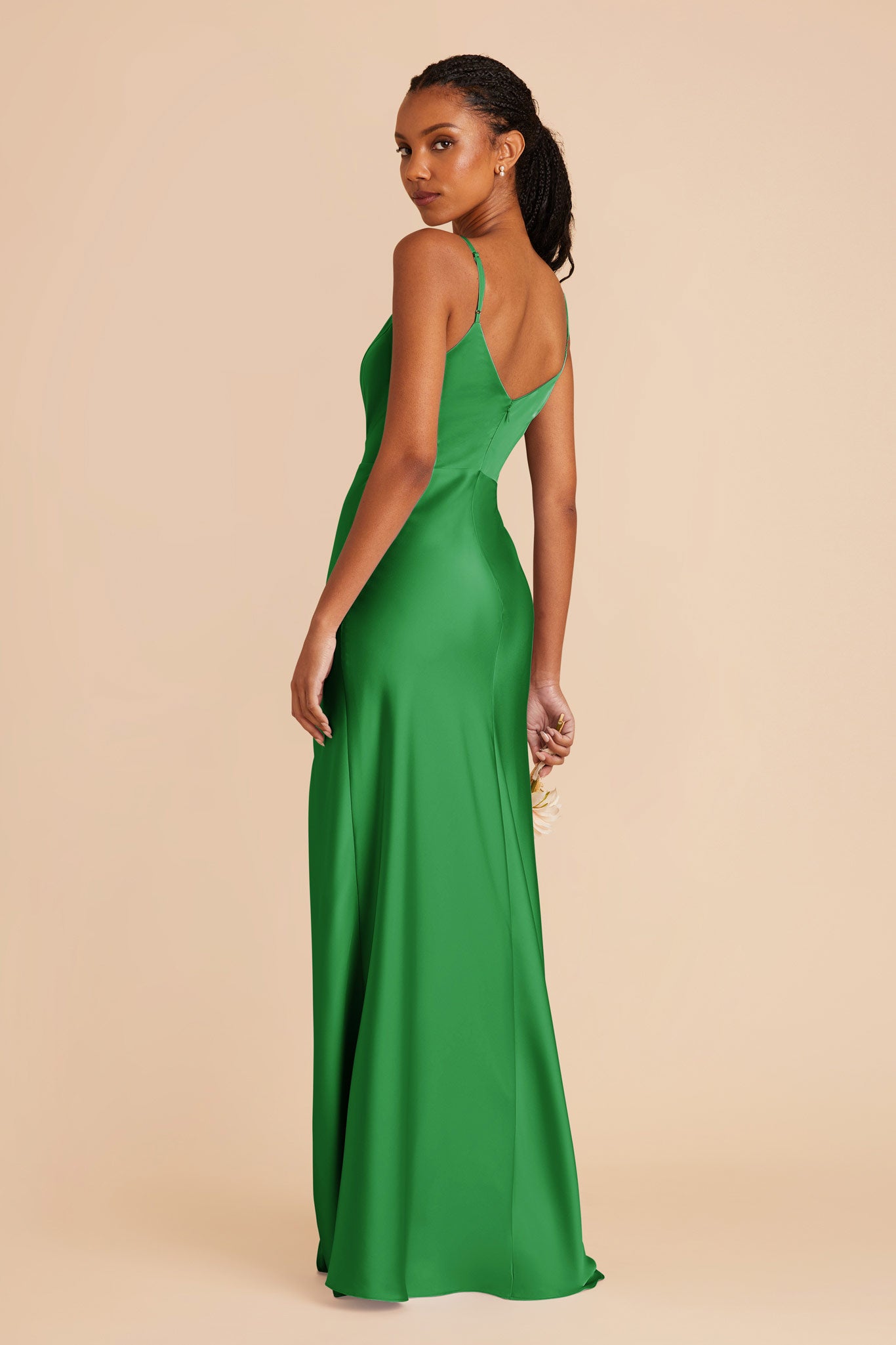  Kelly Green Jay Matte Satin Dress by Birdy Grey