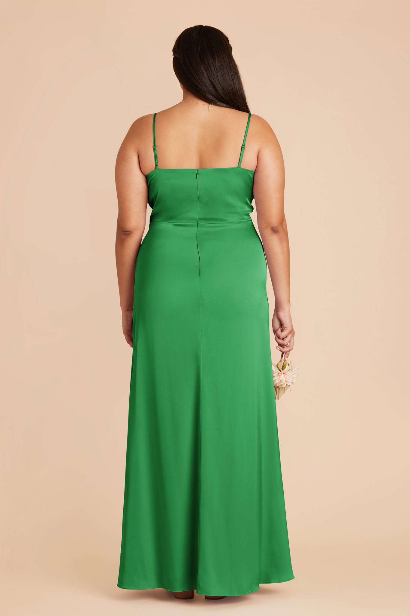 Kelly Green Jennifer Matte Satin Dress by Birdy Grey