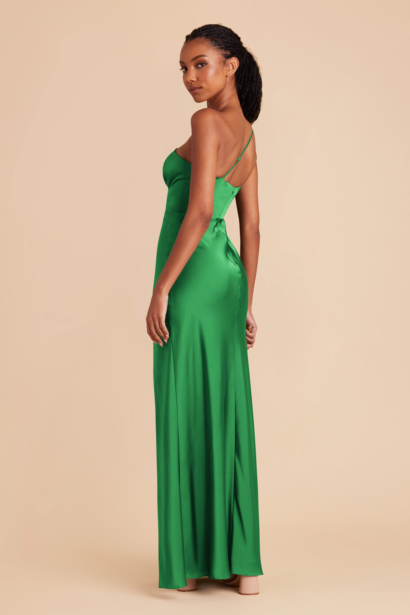 Kelly Green Kensie Matte Satin Dress by Birdy Grey