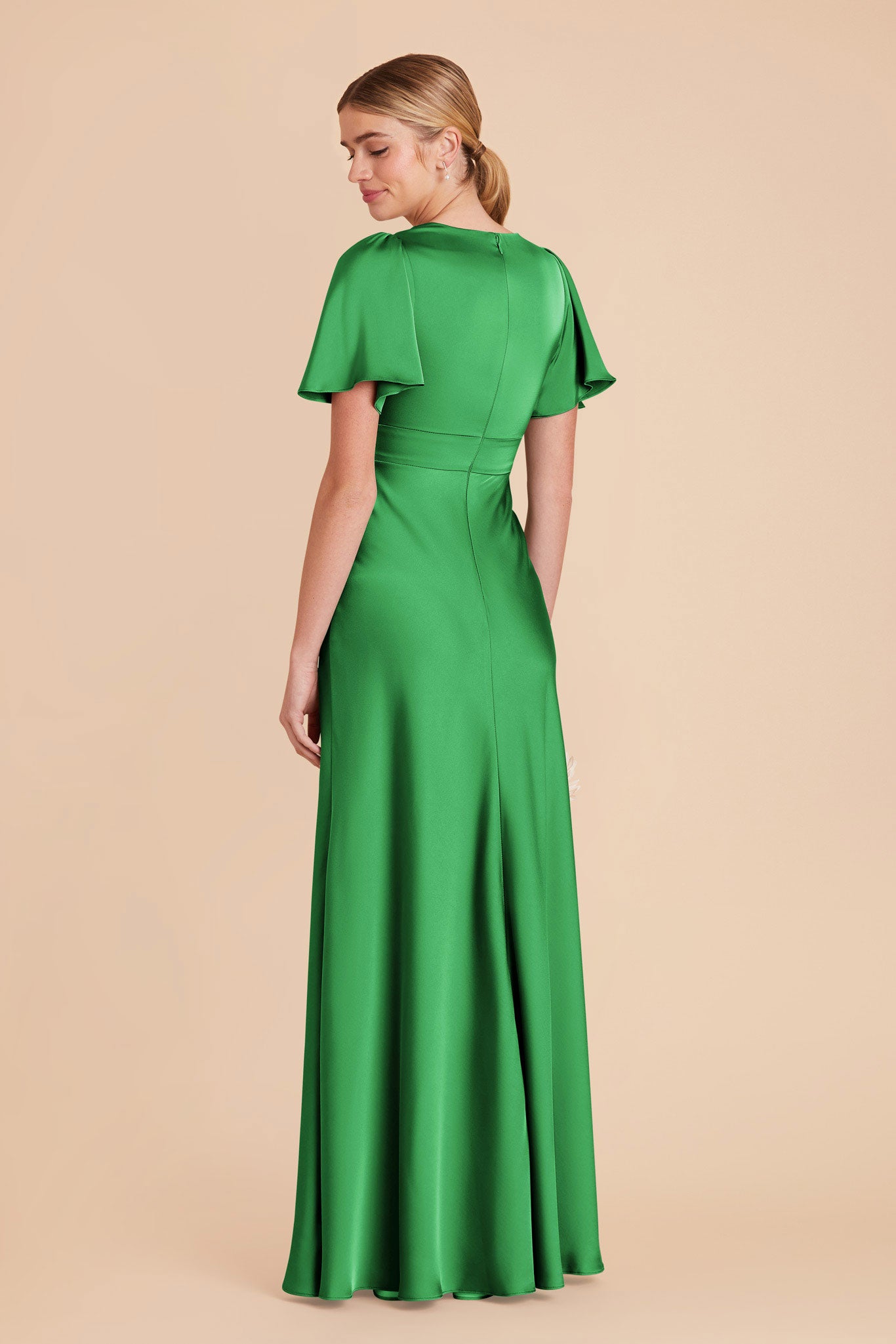  Kelly Green Marni Matte Satin Dress by Birdy Grey