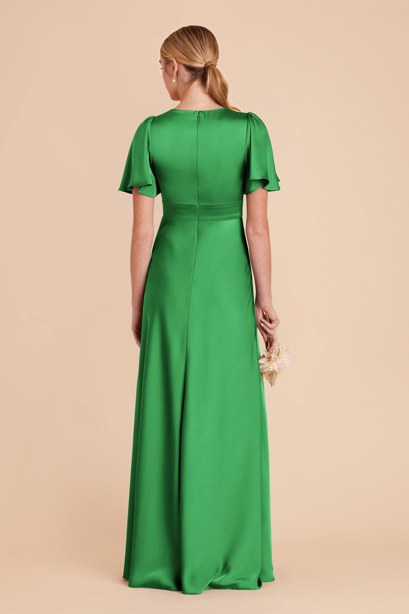  Kelly Green Marni Matte Satin Dress by Birdy Grey