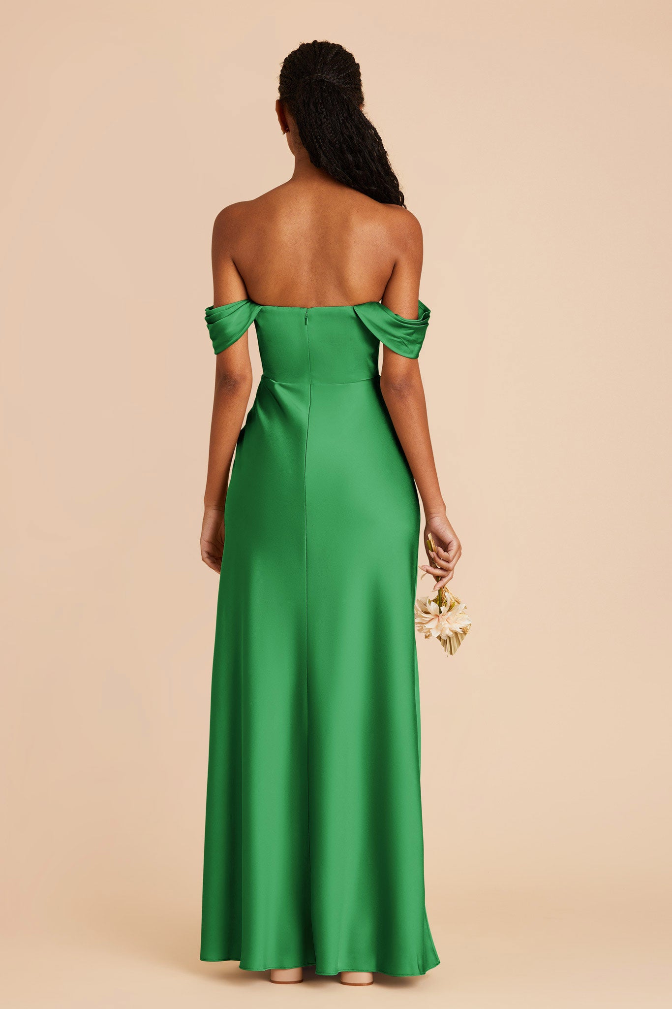 Kelly Green Mia Matte Satin Convertible Dress by Birdy Grey