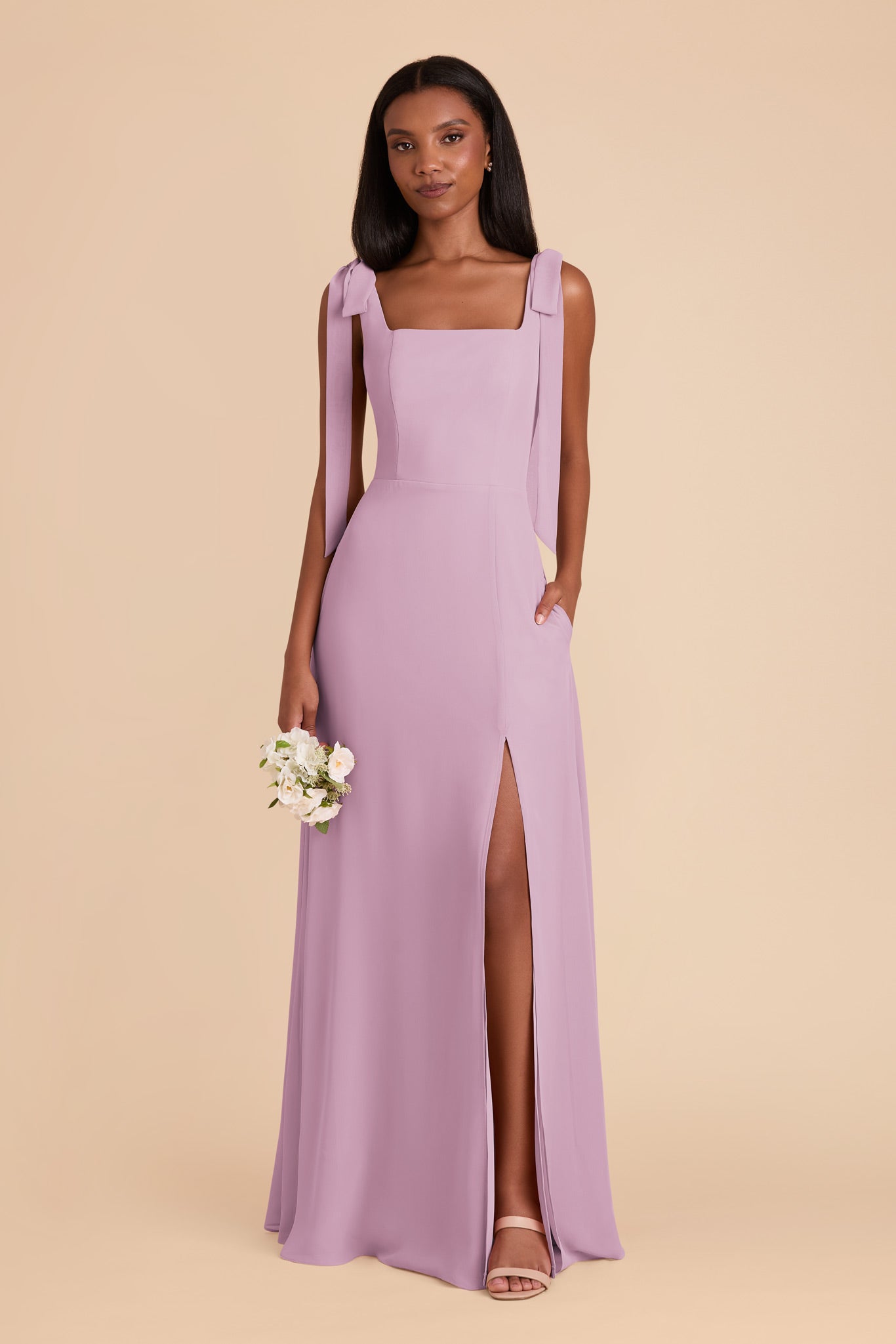 Lavender Alex Convertible Chiffon Dress by Birdy Grey