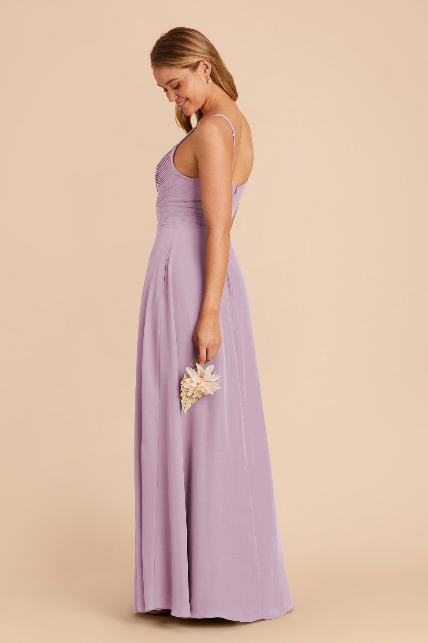 Lavender Deborah Chiffon Dress by Birdy Grey