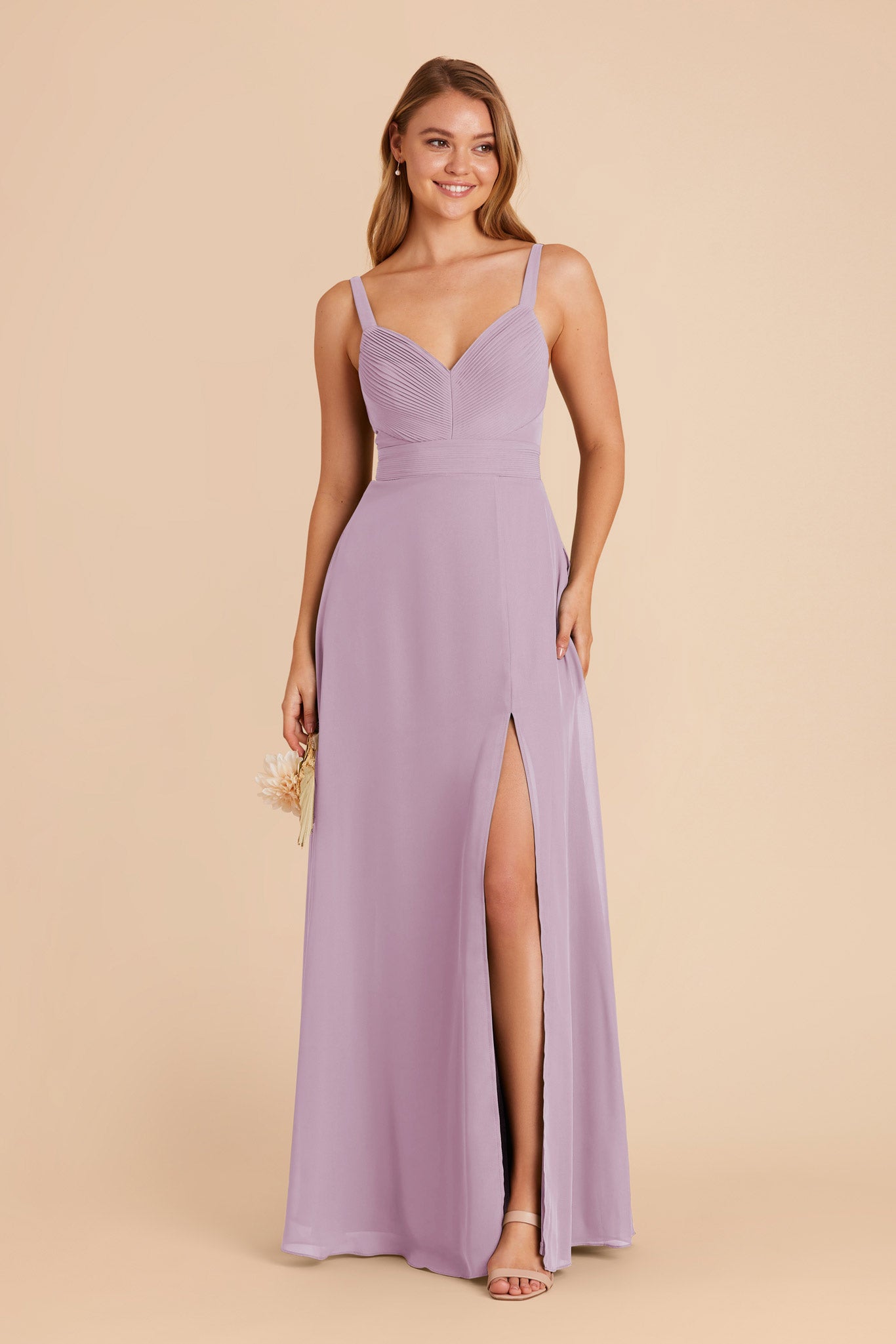 Lavender Deborah Chiffon Dress by Birdy Grey