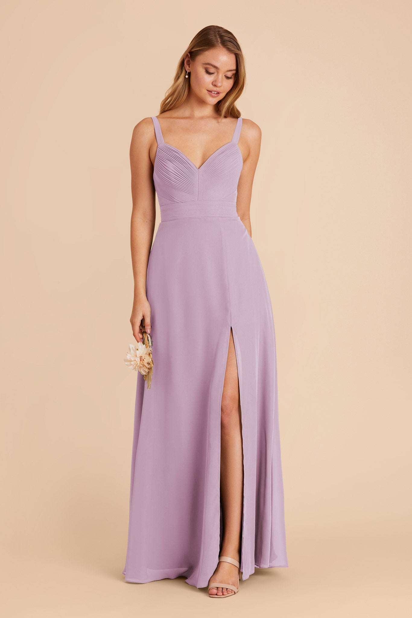 Lavender Deborah Chiffon Dress by Birdy Grey