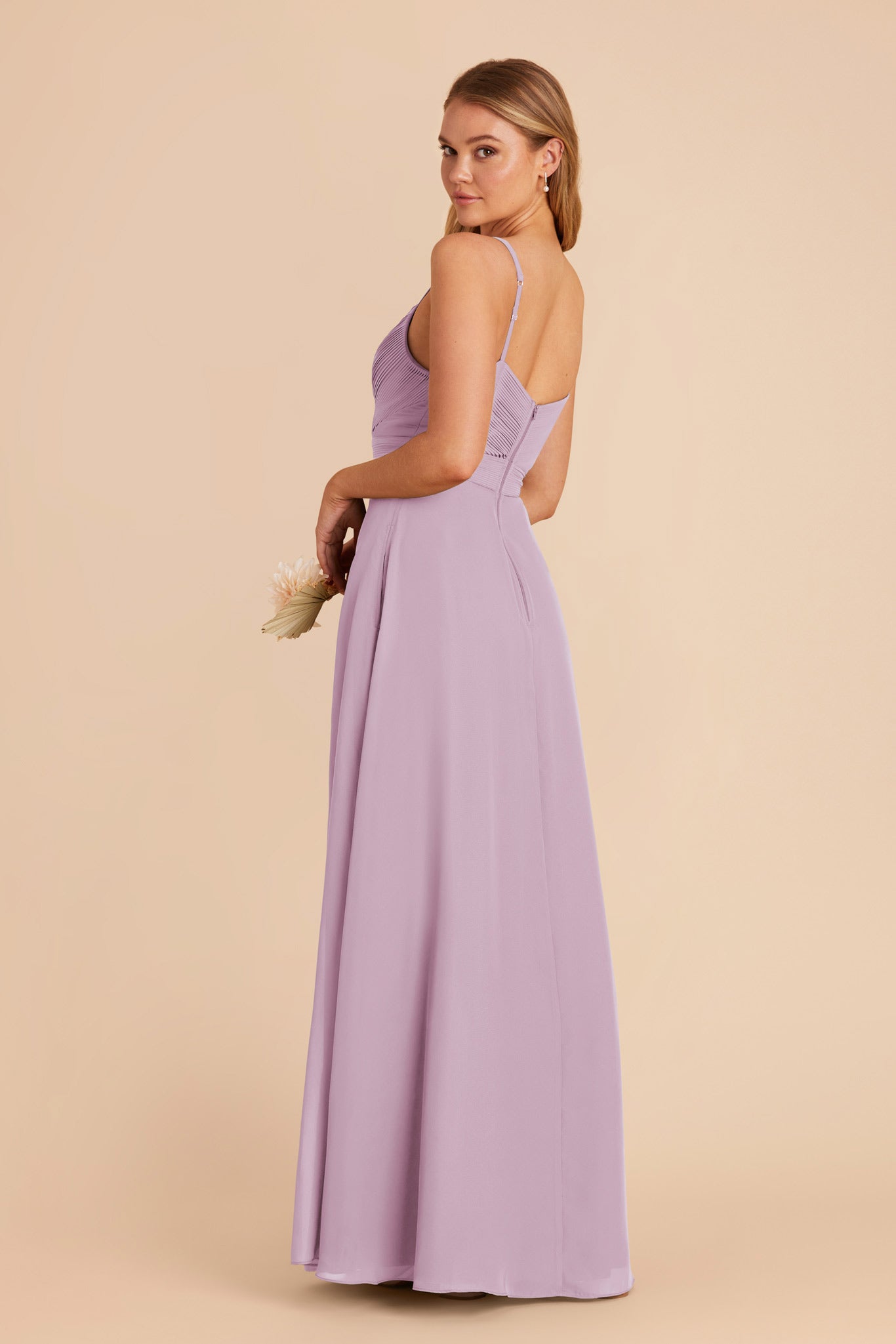 Lavender Deborah Chiffon Dress by Birdy Grey