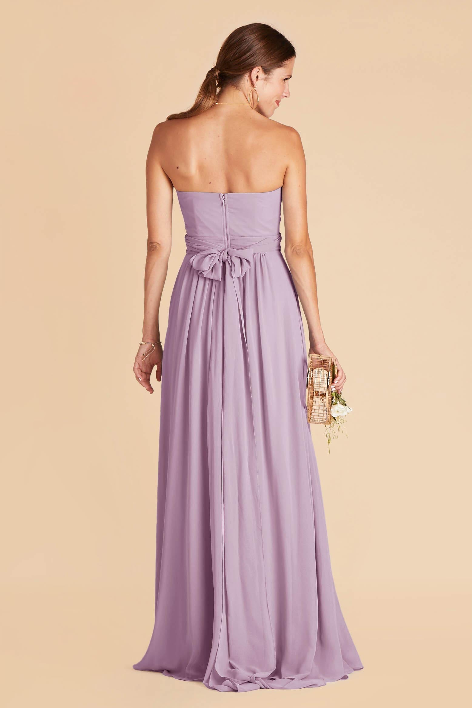 Grace convertible bridesmaid dress in Lavender Chiffon by Birdy Grey