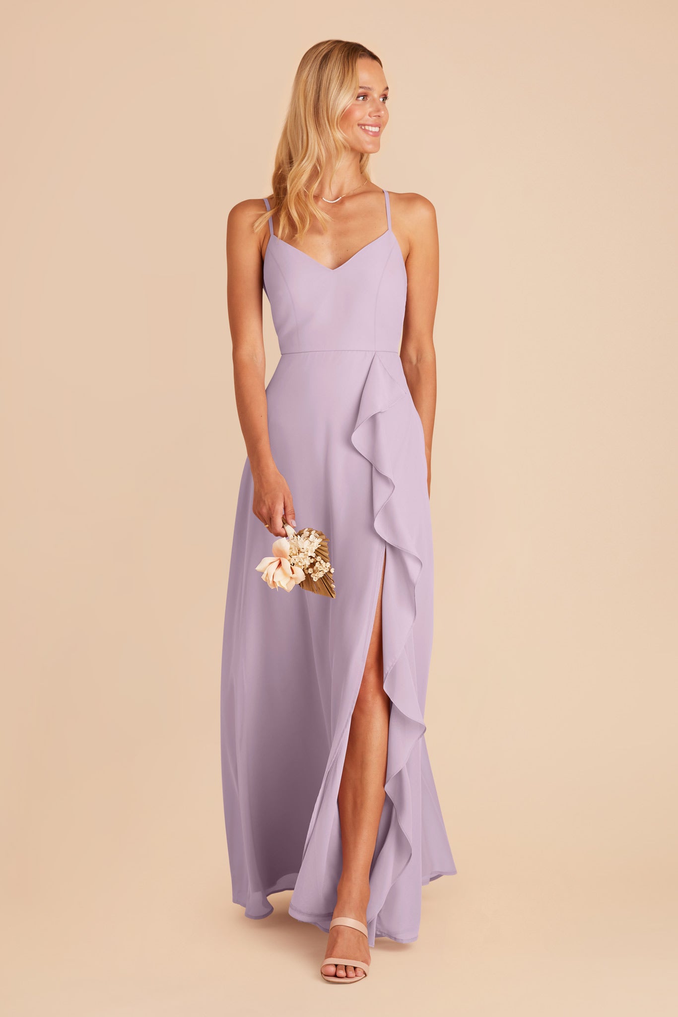 Lavender Theresa Chiffon Dress by Birdy Grey