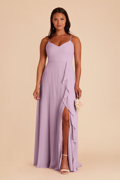 Lavender Theresa Chiffon Dress by Birdy Grey