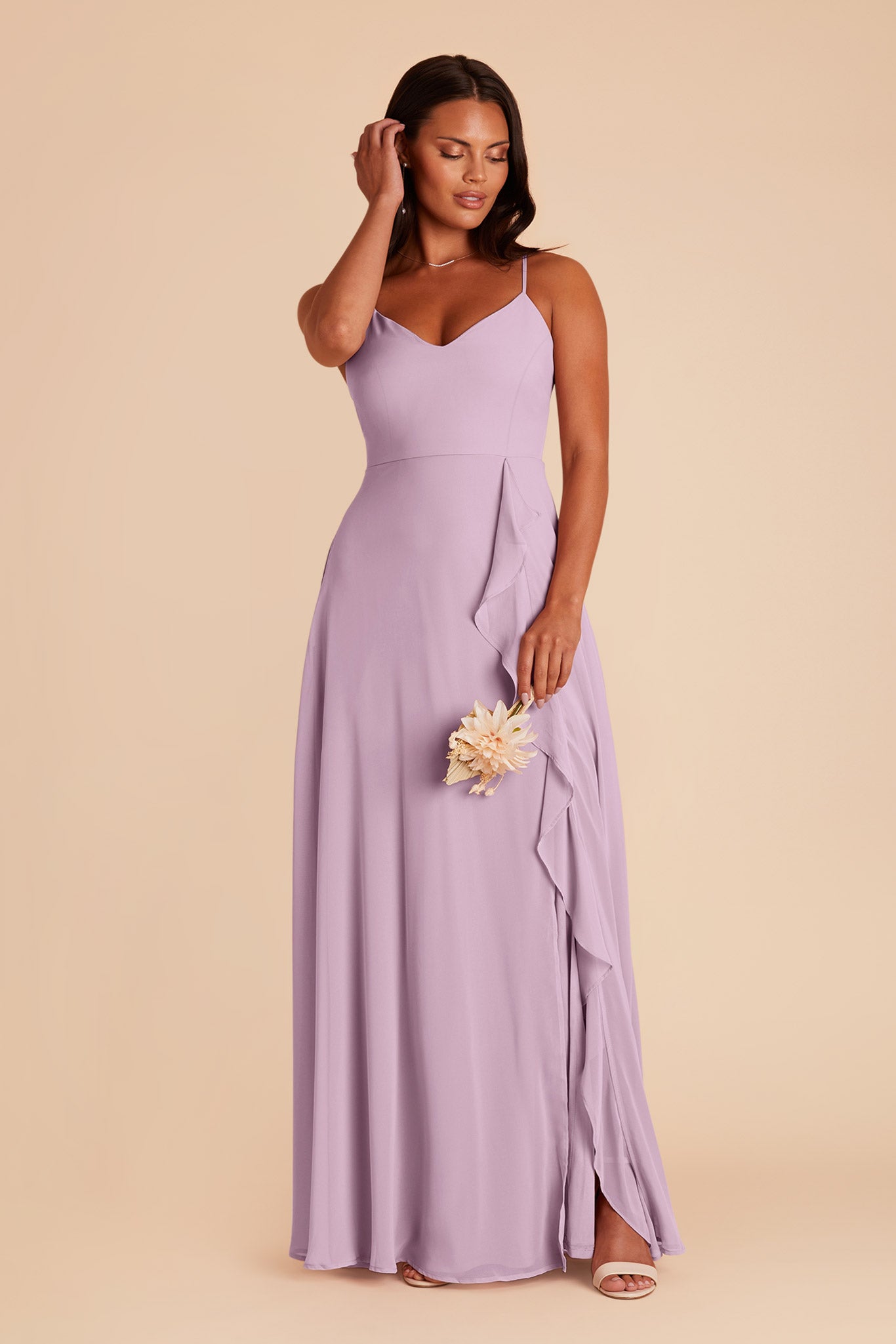 Lavender Theresa Chiffon Dress by Birdy Grey