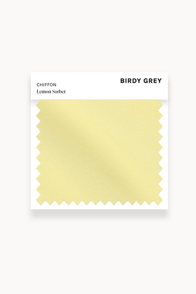 Lemon Sorbet Chiffon Swatch by Birdy Grey