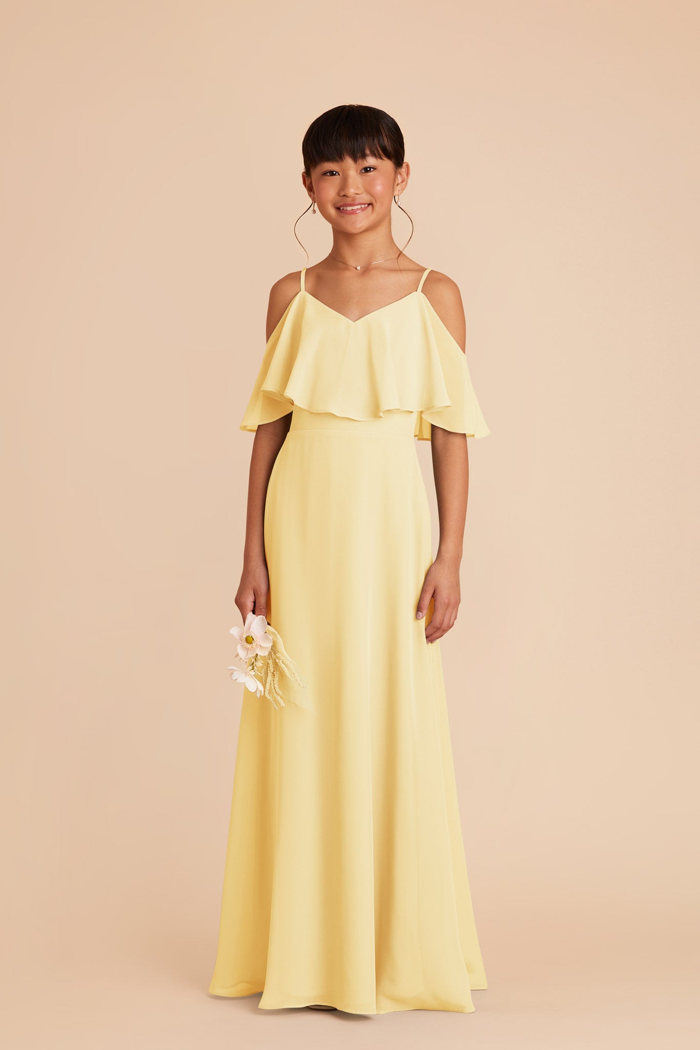 Junior bridesmaid dresses yellow best sale