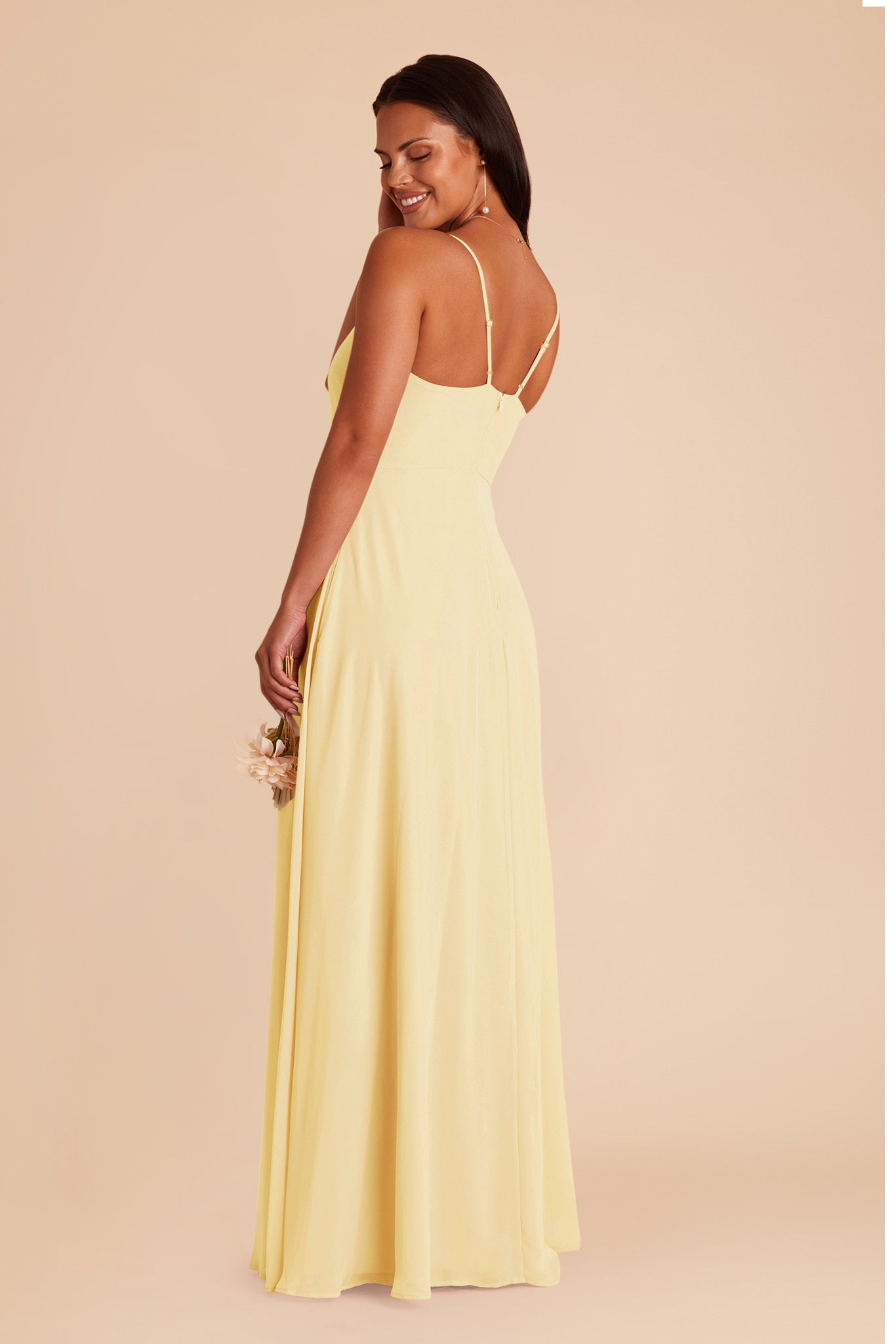 Lemon Sorbet Theresa Chiffon Dress by Birdy Grey