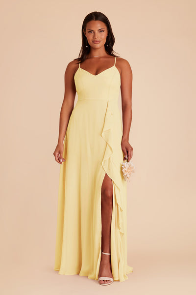 Lemon Sorbet Theresa Chiffon Dress by Birdy Grey