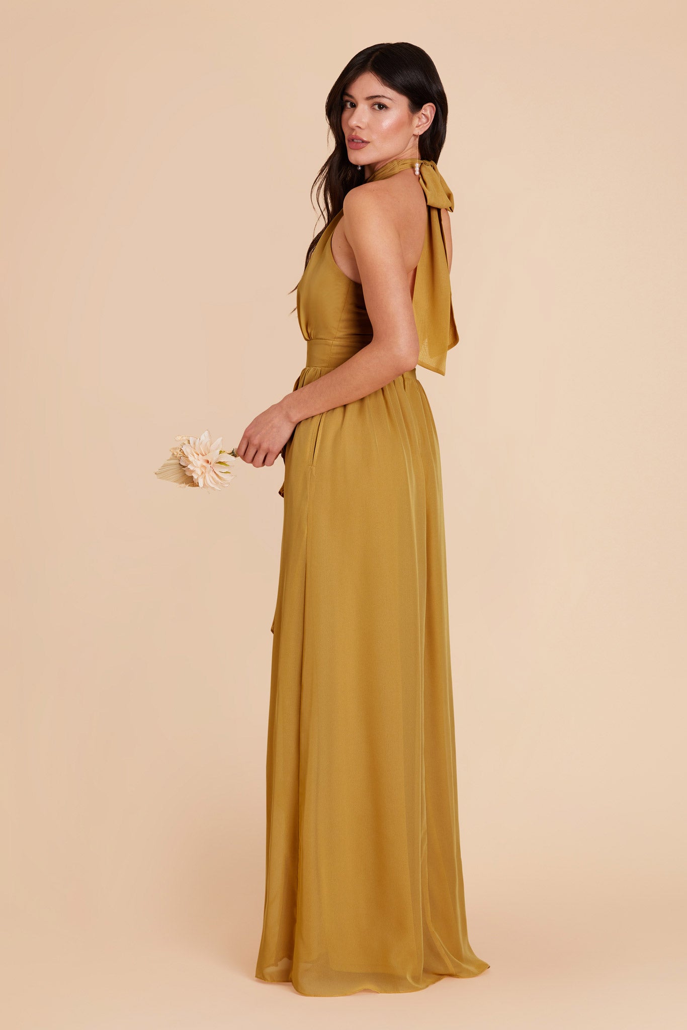 Marigold Joyce Chiffon Dress by Birdy Grey