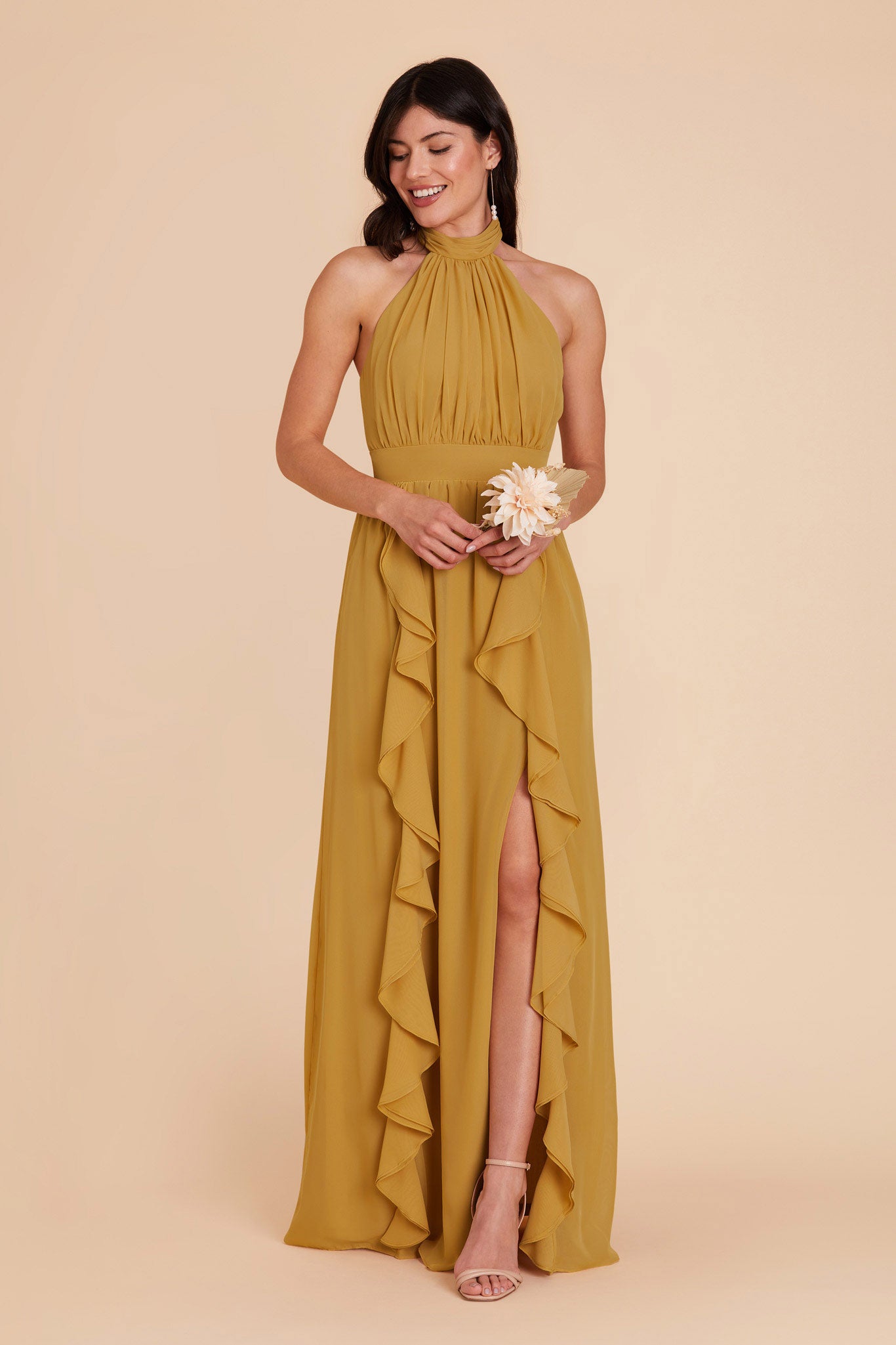 Marigold Joyce Chiffon Dress by Birdy Grey