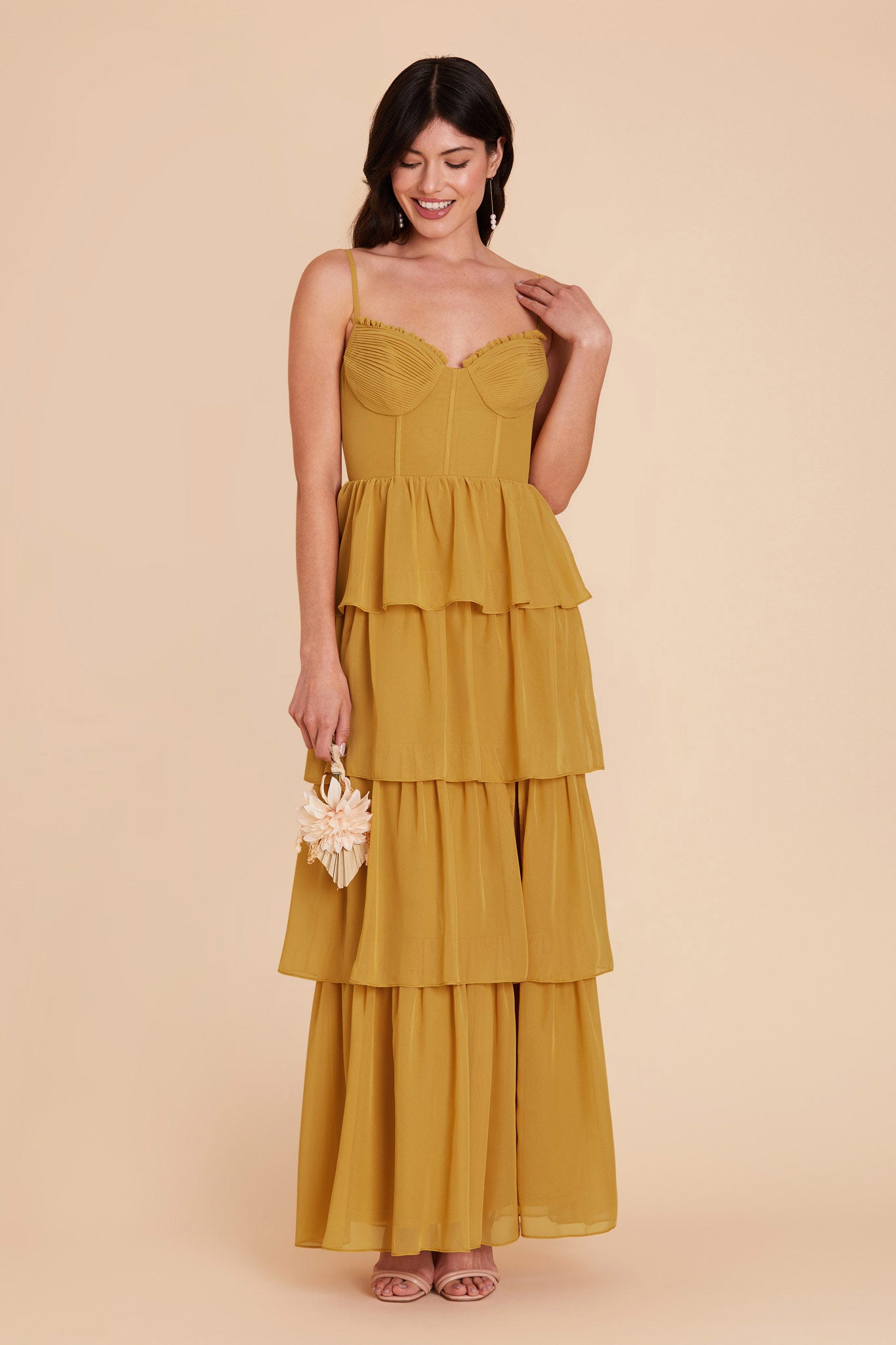 Marigold Lola Chiffon Dress by Birdy Grey