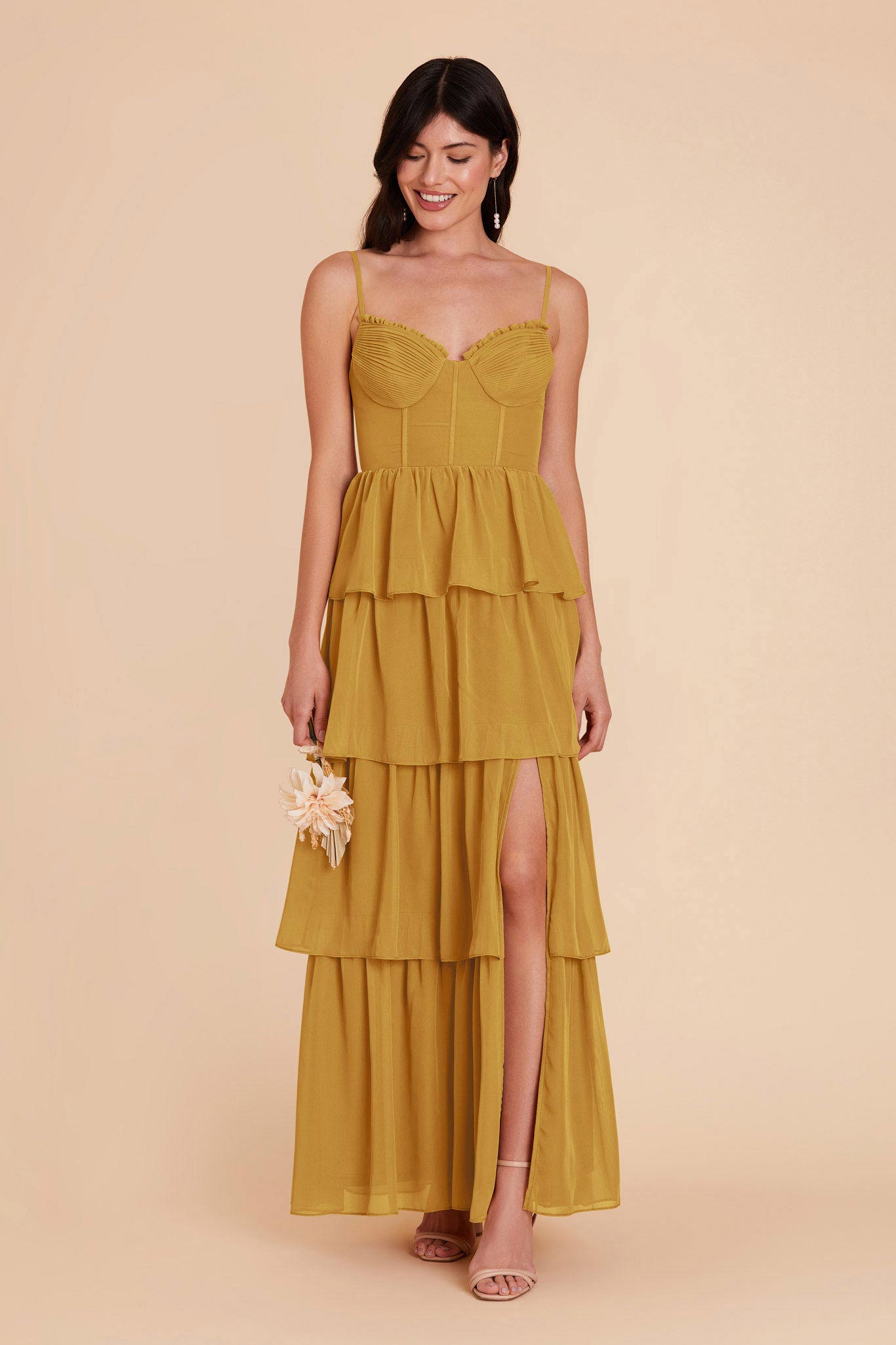 Marigold Lola Chiffon Dress by Birdy Grey