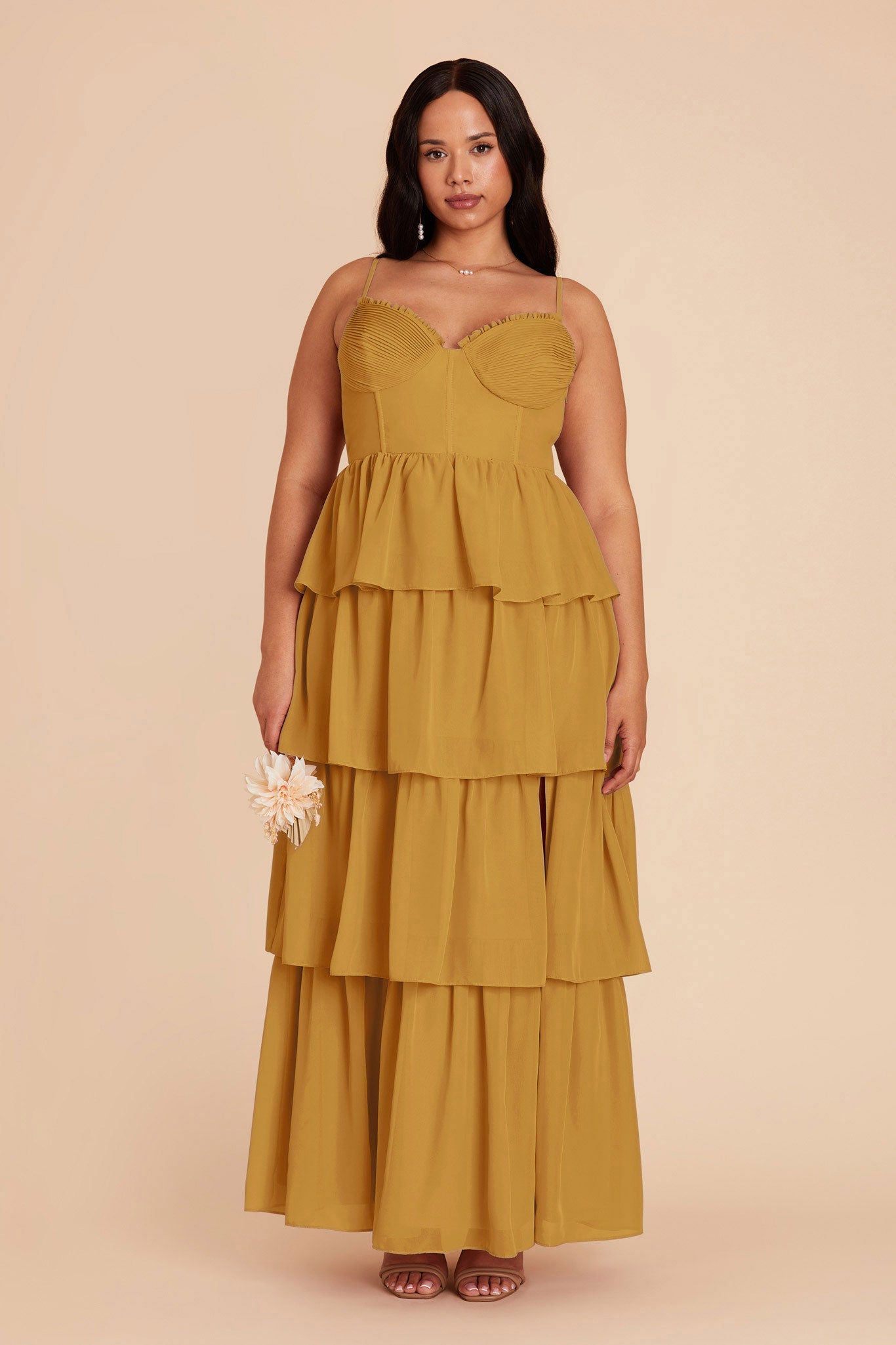 Marigold Lola Chiffon Dress by Birdy Grey