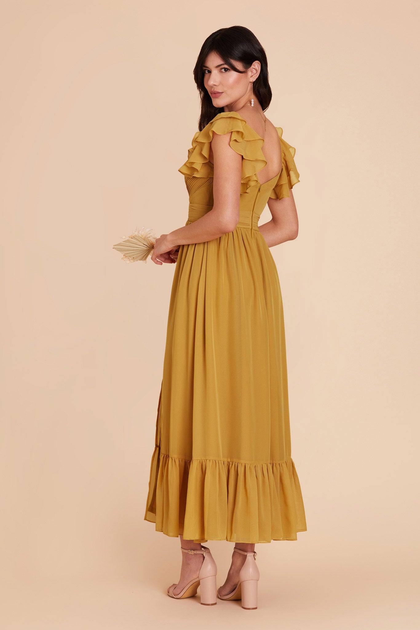 Marigold Michelle Chiffon Dress by Birdy Grey