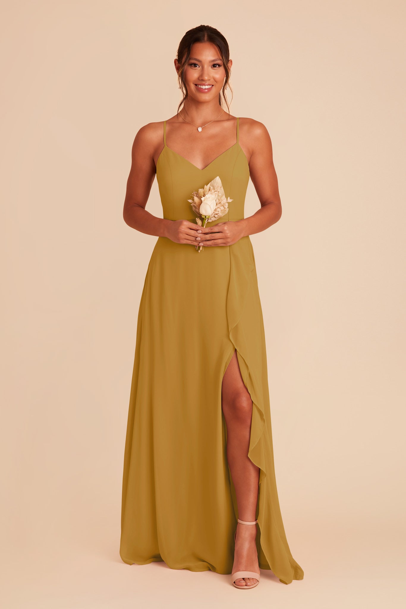 Marigold Theresa Chiffon Dress by Birdy Grey