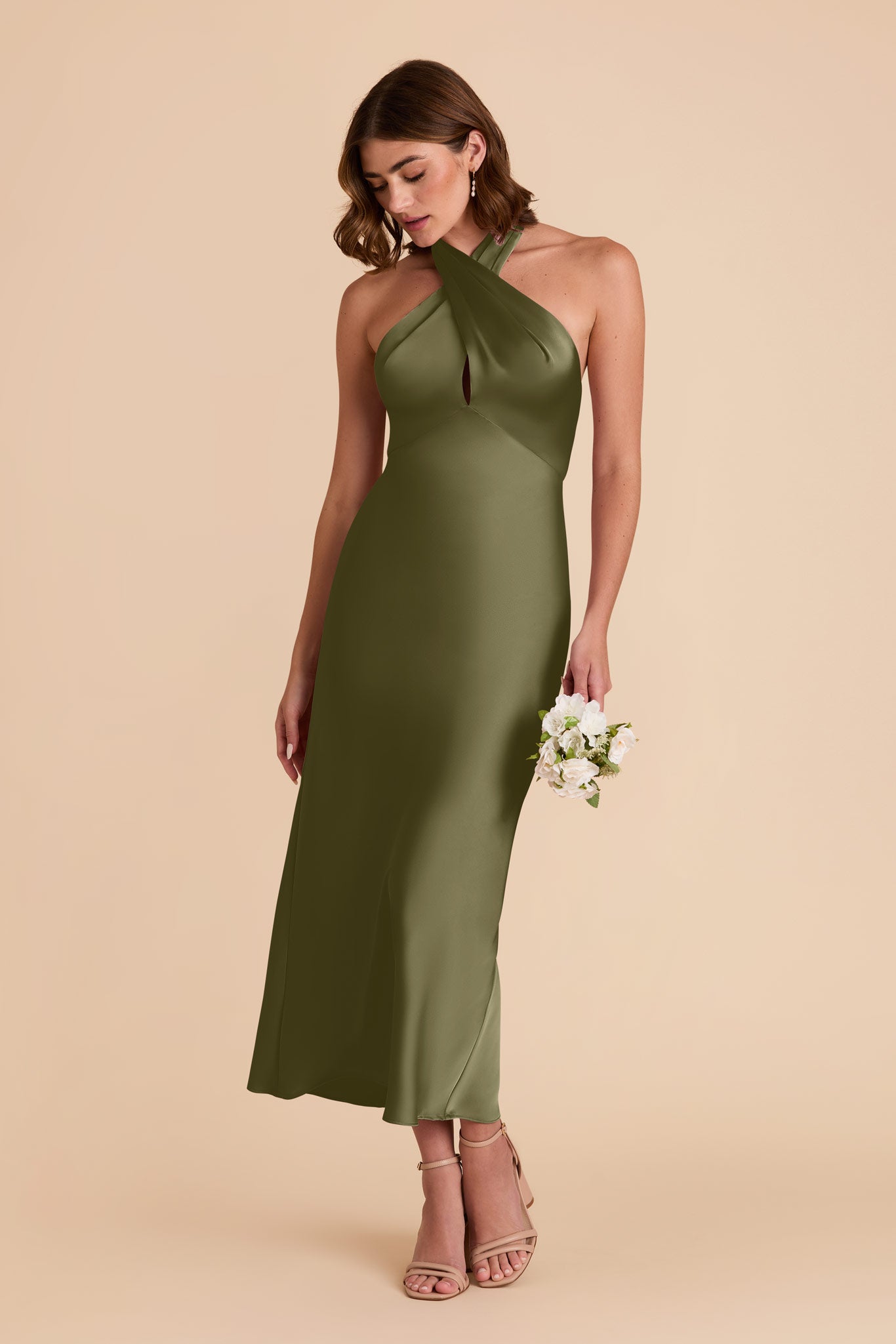 Martini Monique Matte Satin Dress by Birdy Grey