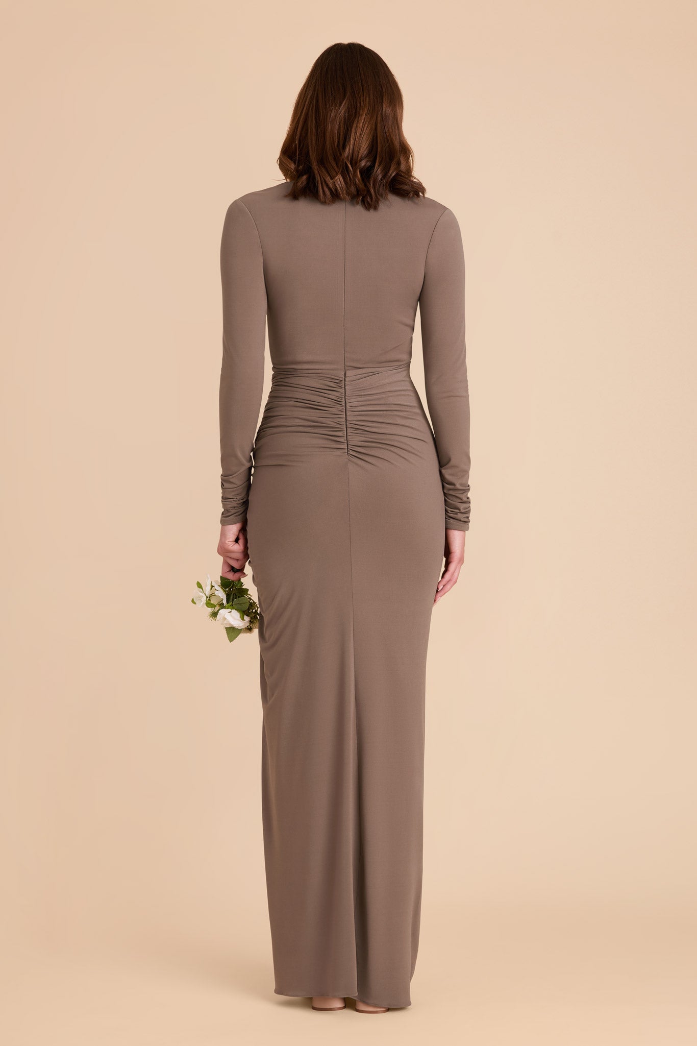 Mocha Emmy Luxe Knit Dress by Birdy Grey