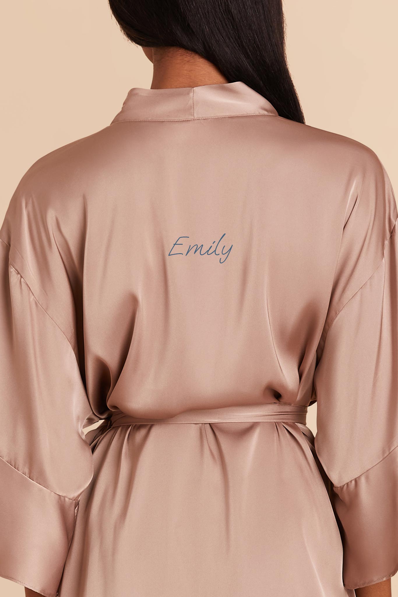 Rose gold satin robe sales