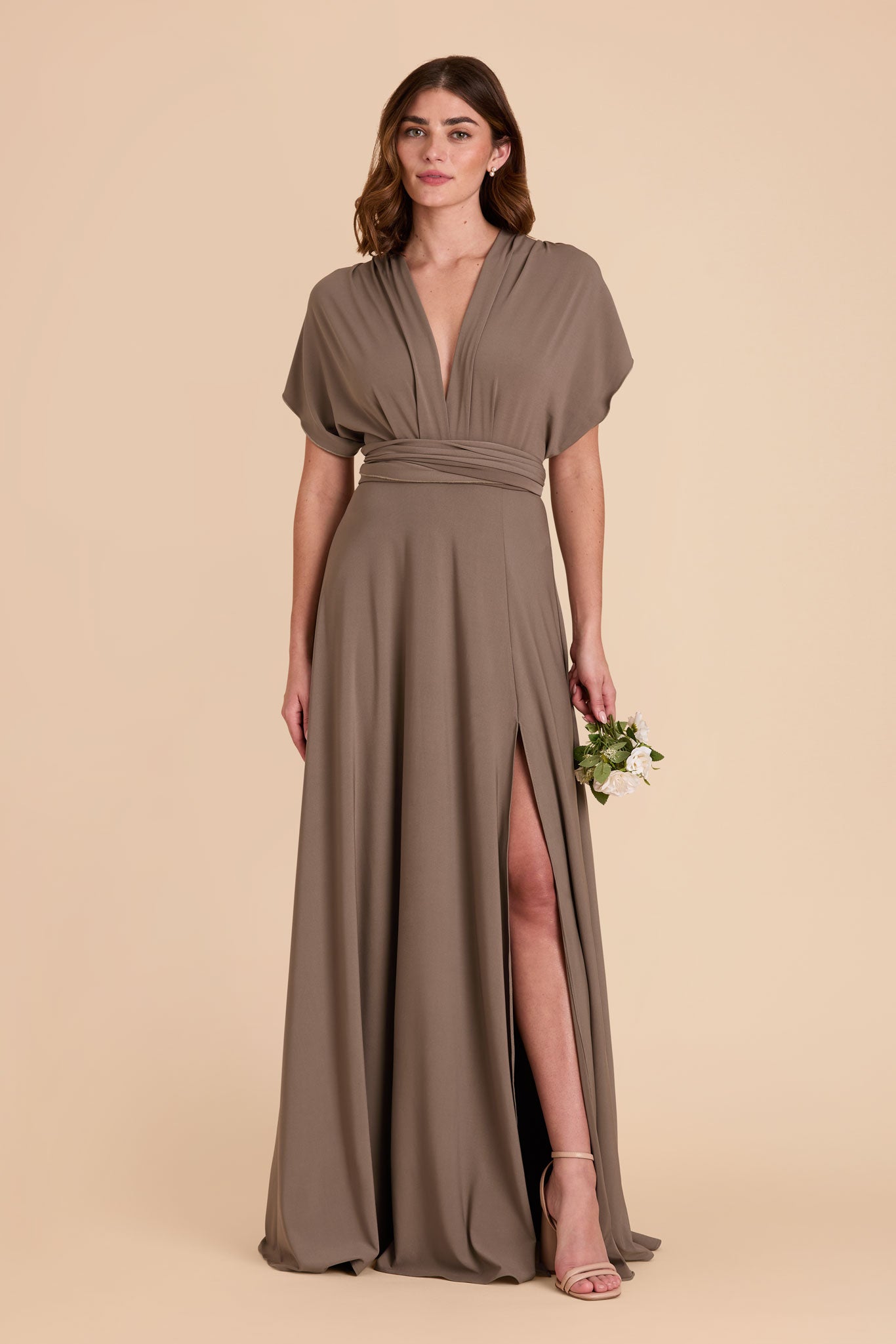 Mocha Willow Luxe Knit Dress by Birdy Grey